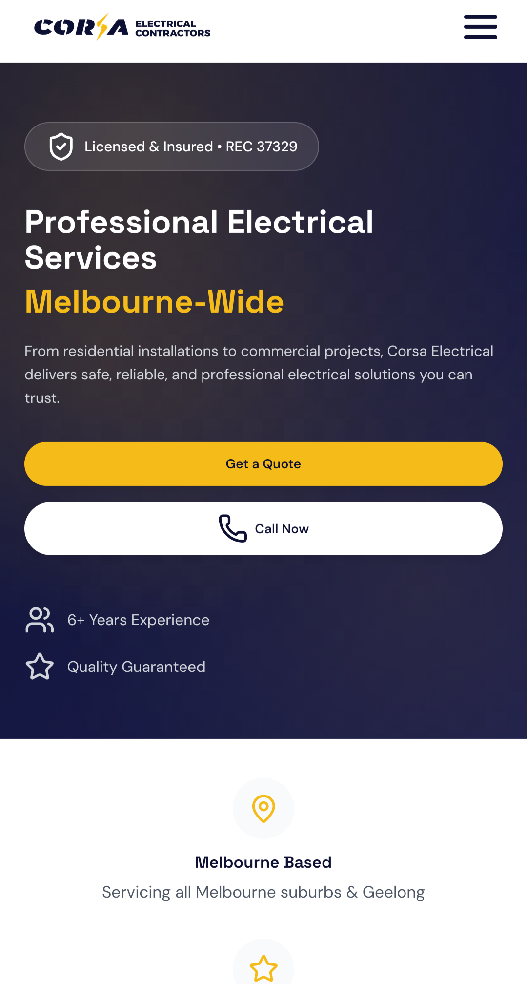 Corsa Electrical mobile screen 1