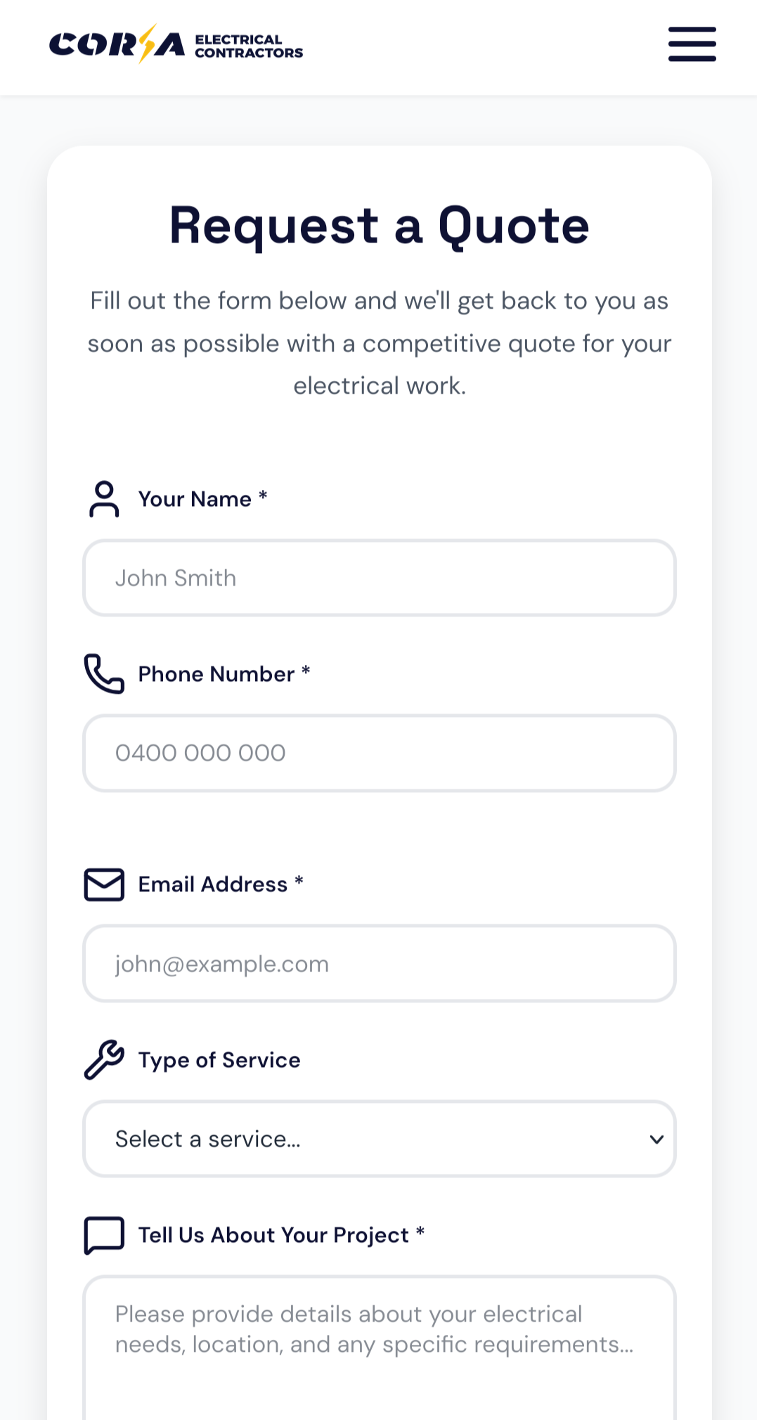 Corsa Electrical mobile screen 2